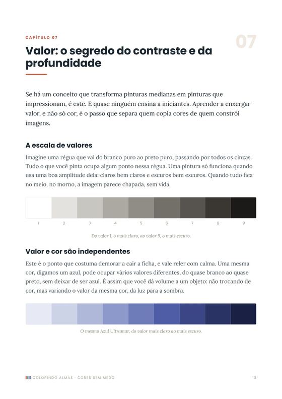 A escala de valores